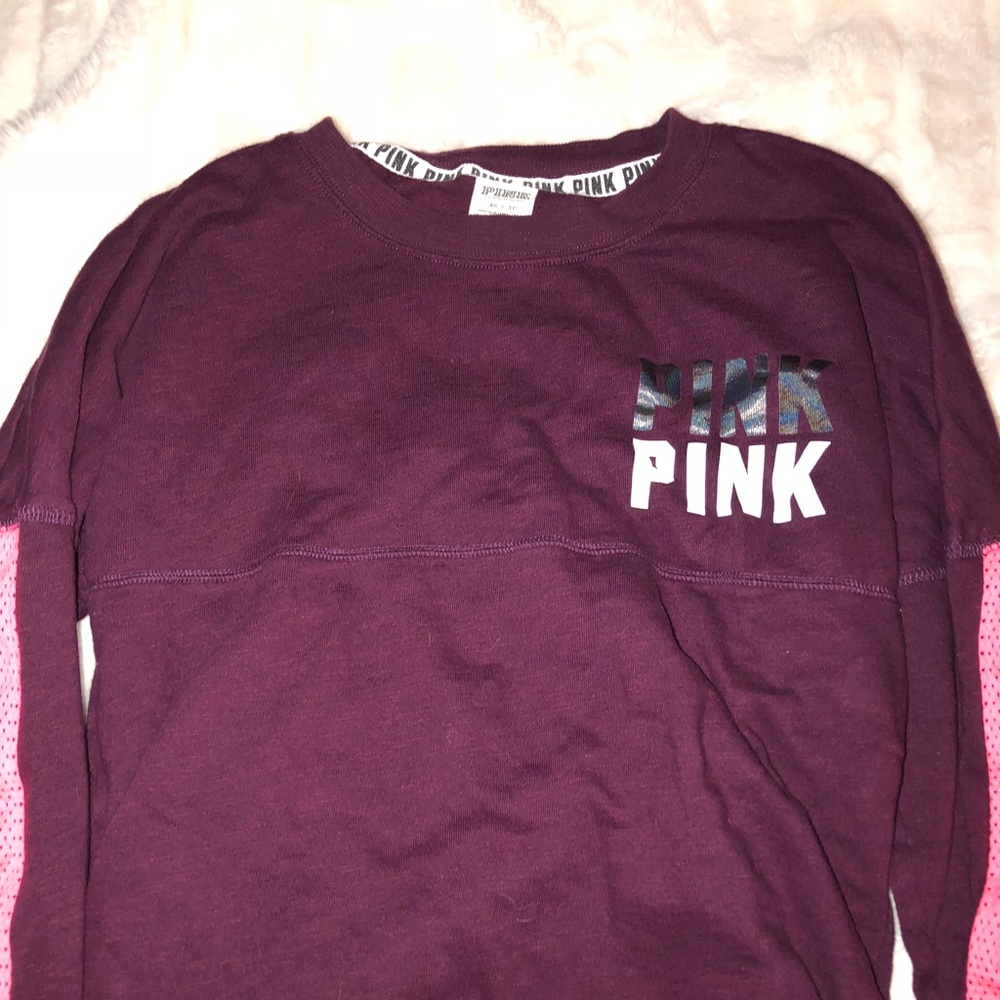 Pink crew neck